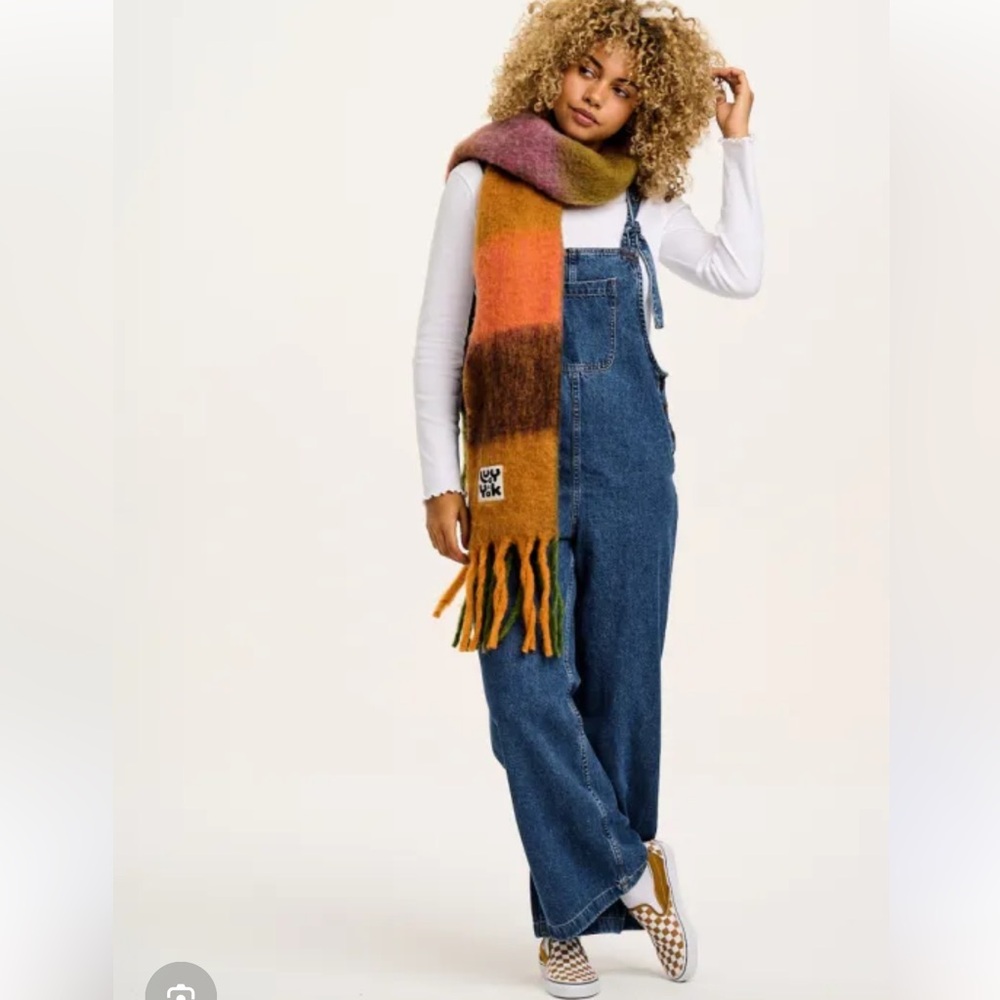 Lucy & Yak Multicolor Scarf with Fringe